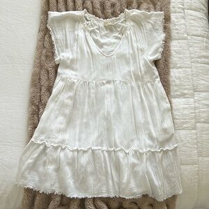 Millibon white babydoll dress